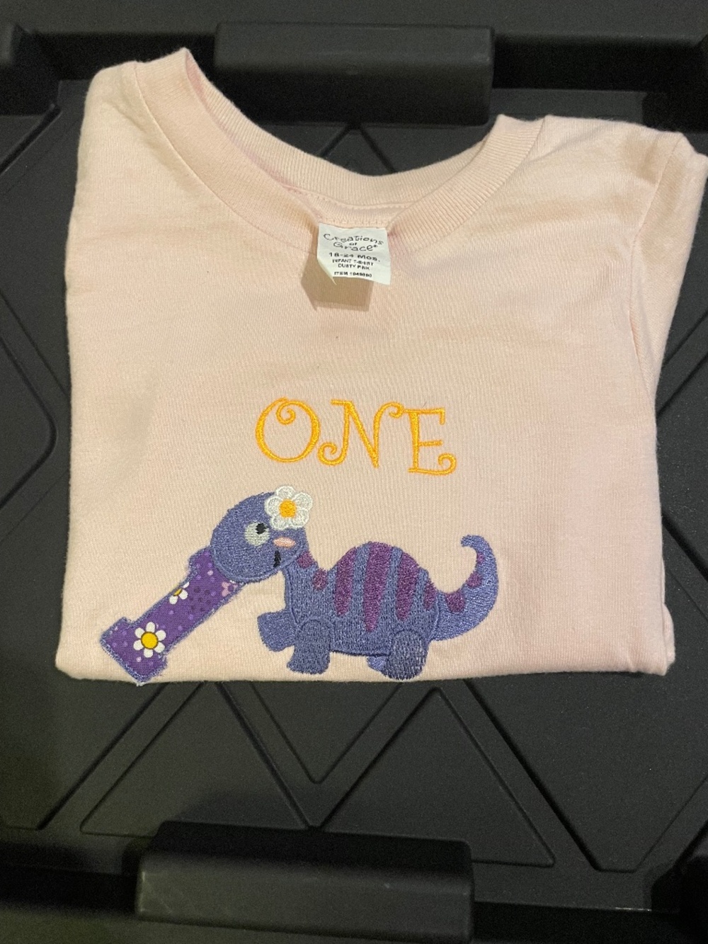 Custom Embroidered Dinosaur Birthday Shirt Lot 18-24M 2T Milestone Roar